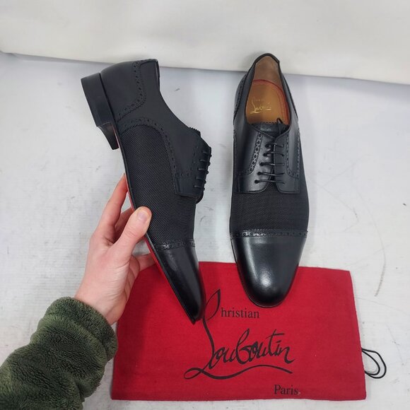 Christian Louboutin Black Mens Eygeny Lace Up Shoe main image 10